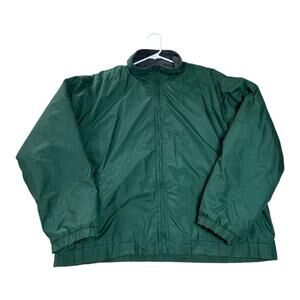 Prides Landing Men’s Jacket Coat Fleece Lined Vintage Green Large